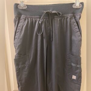 XS jogger scrub bottoms charcoal gray
